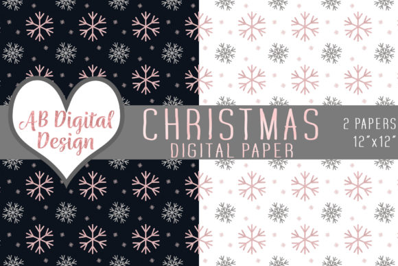 Download Christmas Snowflakes Digital Paper - Snowflakes Collection