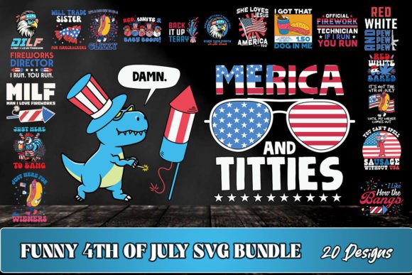 Download Patriotic Funny 4th of July SVG Bundle - Premium Resources