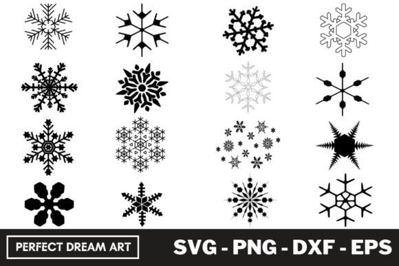 Download Snowflakes Silhouette Bundles - Snowflakes Collection