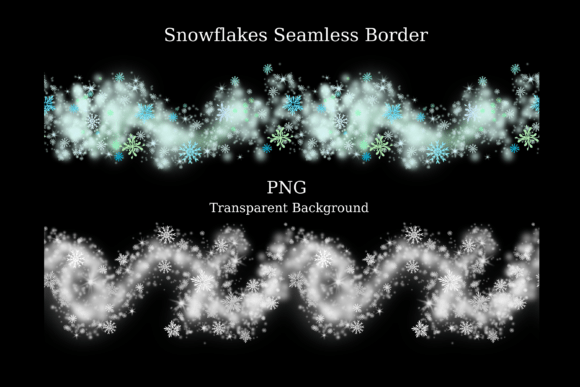 Download Snowflakes Seamless Border - Snowflakes Collection