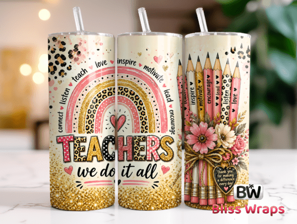 Download Teacher Tumbler Wrap Sublimation - Tumbler wrap Collection
