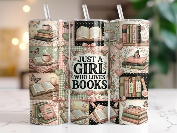 Download Cozy Patchwork Book Lover Tumbler Wrap - Tumbler wrap Collection