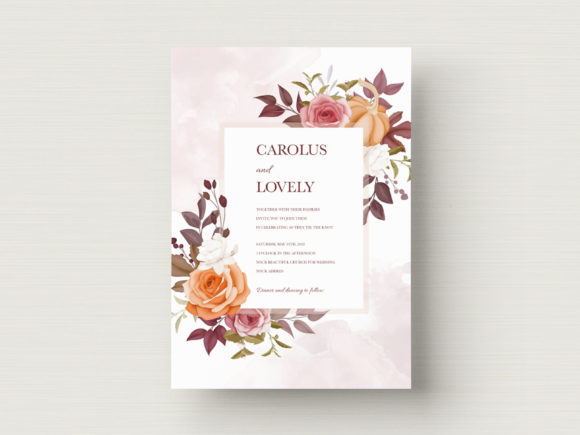 Download Luxury Wedding Card Floral Template - Floral template Collection