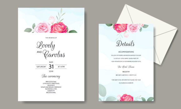 Download Luxury Wedding Card Floral Template - Floral template Collection