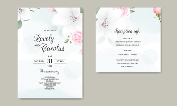 Download Luxury Wedding Card Floral Template - Premium Bundle