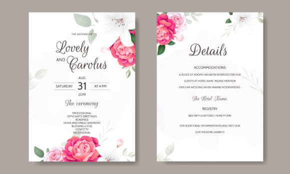 Download Luxury Wedding Card Floral Template - Premium Resources