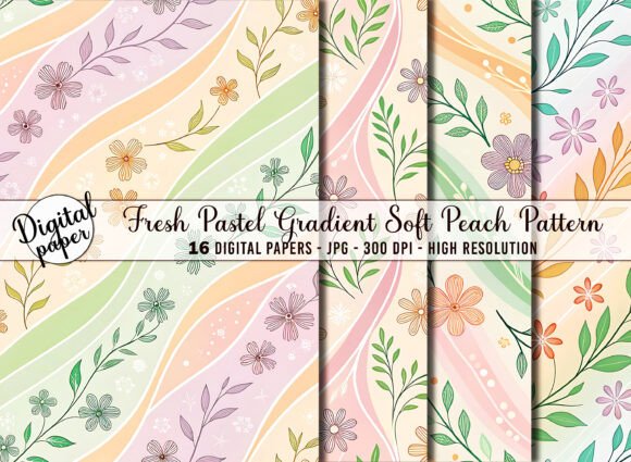 Download Fresh Pastel Gradient Soft Peach Pattern - Peach pattern Collection