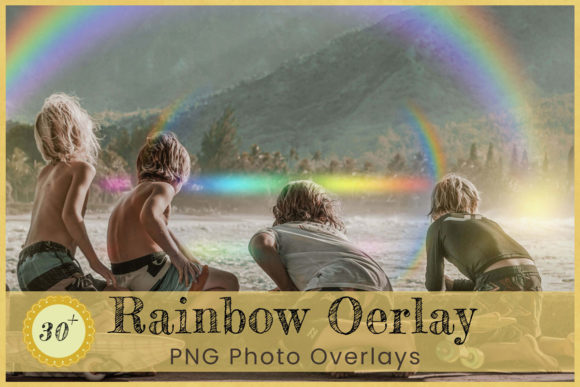 Download Realistic Rainbow Photoshop Overlay - Rainbow Collection