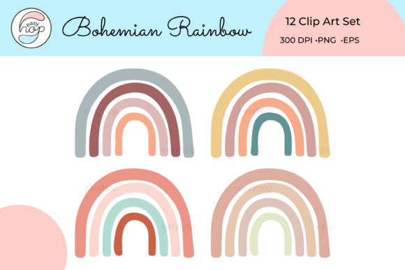 Download Bohemian Rainbows Pastel Colors - Rainbow Collection