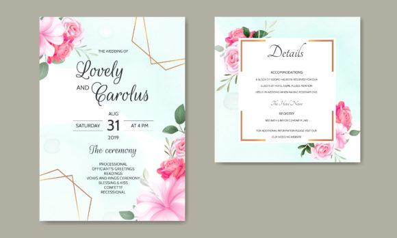 Download Luxury Wedding Card Floral Template - Premium Resources